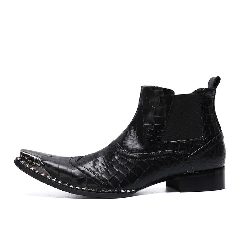 Ankle Boot For Men High Top Boot Slip On Style Pre