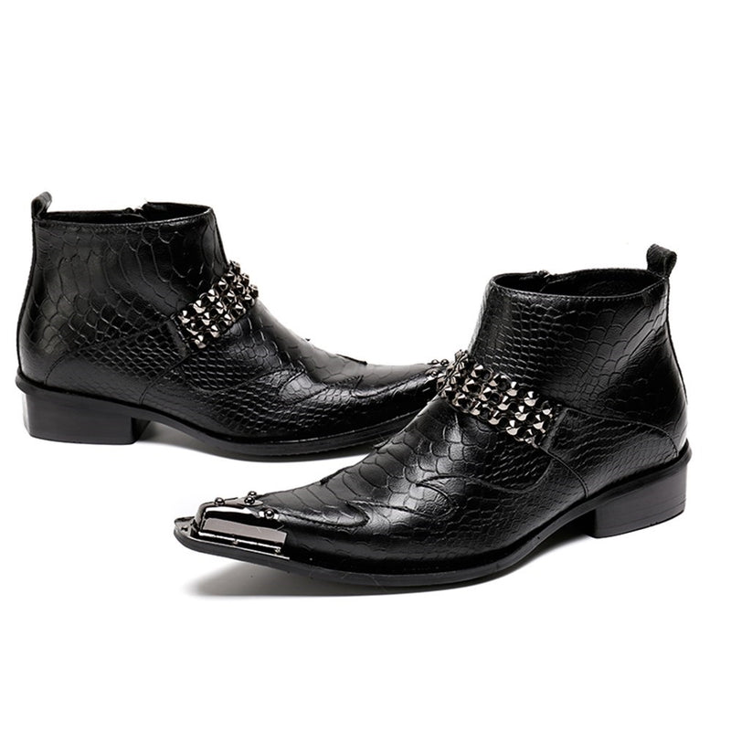 Ankle Boot For Men High Top Boot Slip On Style Hig
