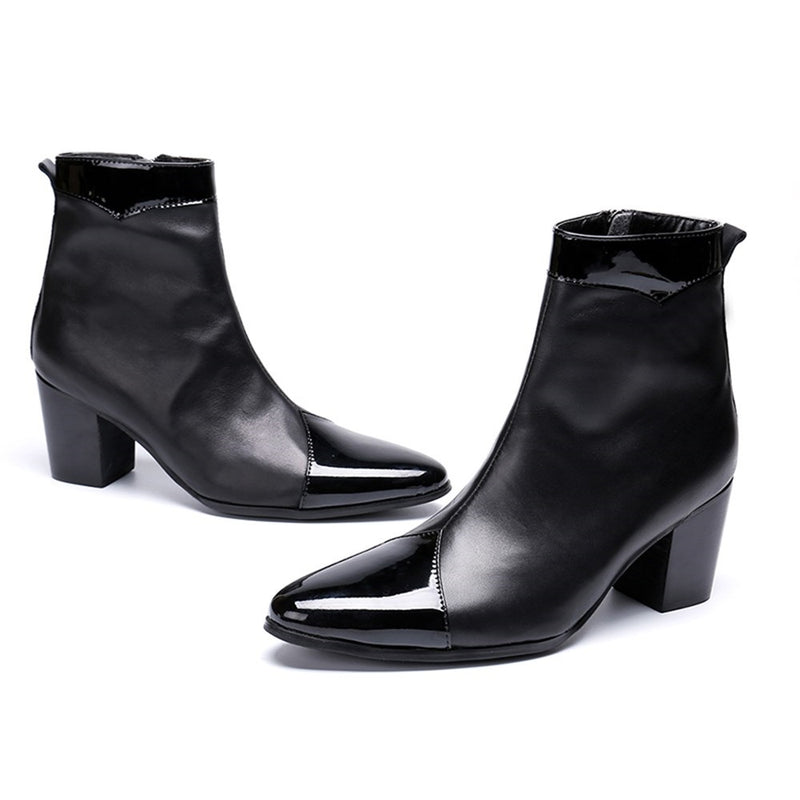 Ankle Boot For Man High Top Riding Boots Pull On S