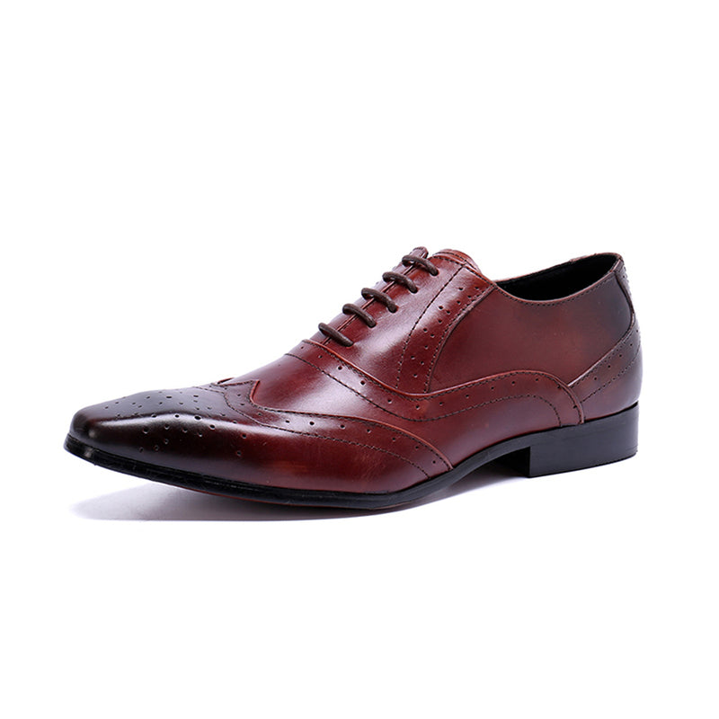 Men's Classic Derby Oxford Genuine Leather Lace up