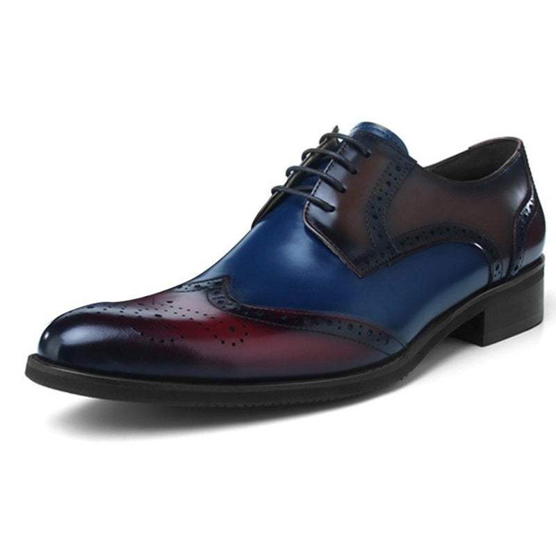 Oxford For Men Brogue Shoes Lace Up Style Genuine 