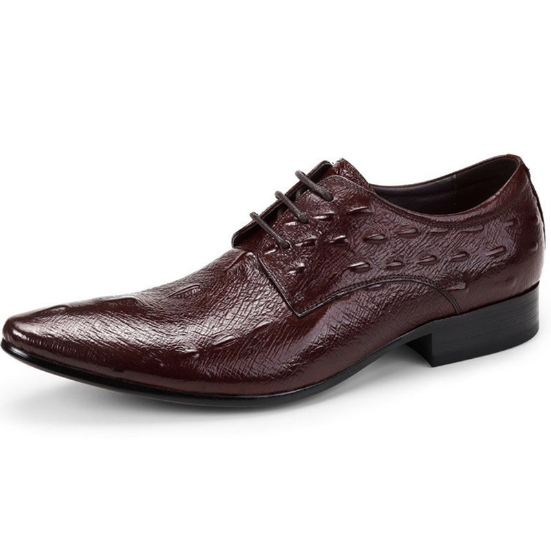 Casual Business Work Shoes for Men Oxford Lace Up 