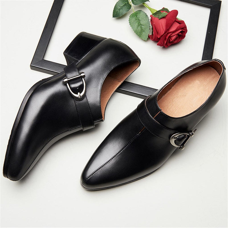 High Heel Oxford for Men Formal Loafer Shoes Premi