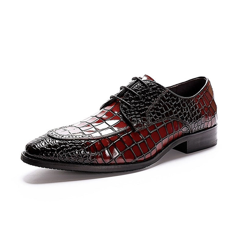 Oxford For Men Formal Shoes Embossed Carving Lace 