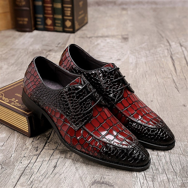 Oxford For Men Formal Shoes Embossed Carving Lace 
