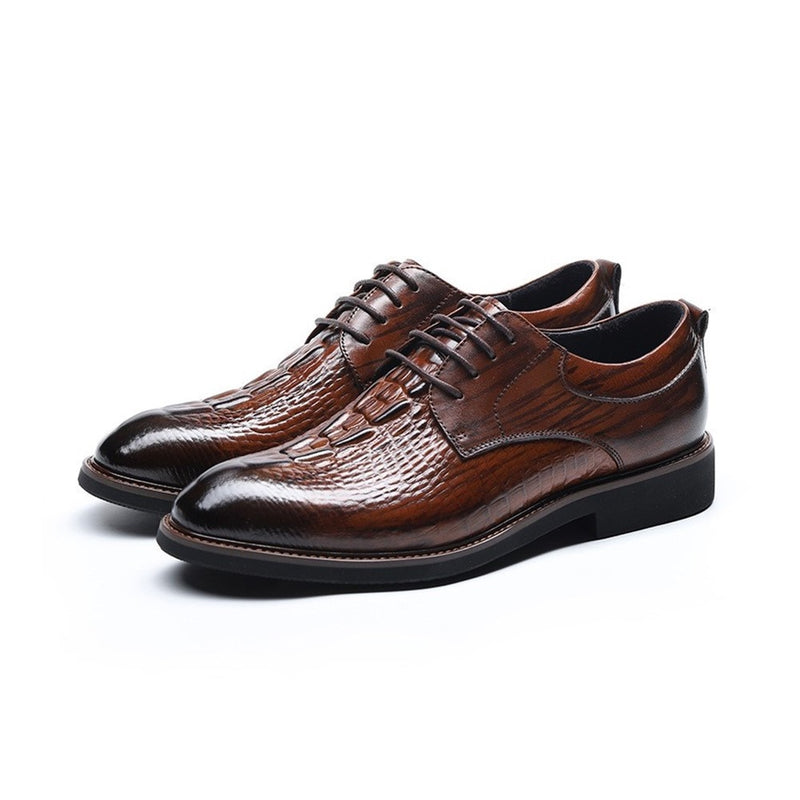 Lace Up Style Derby Oxford Shoes for Men Formal Sh