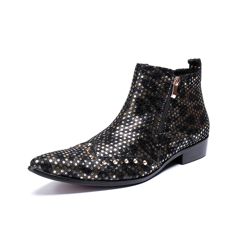 Men's Fashion Ankle Boot Casual High Quality Leath