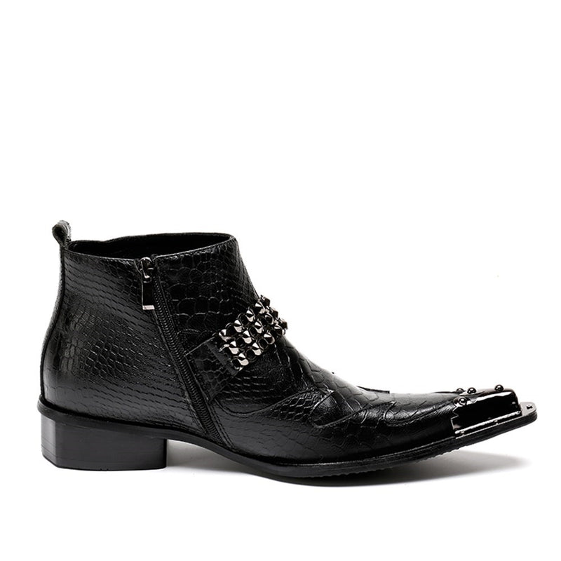 Ankle Boot For Men High Top Boot Slip On Style Hig
