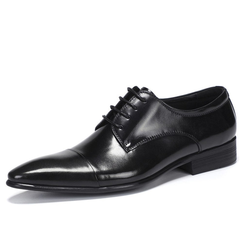 Premium Genuine Leather Derby Shoes for Men Lace U