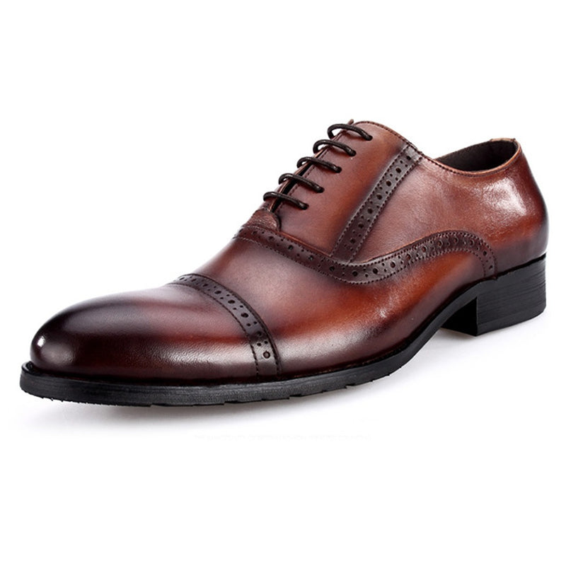Formal Oxfords for Men Captoe Lace up Party Dress 