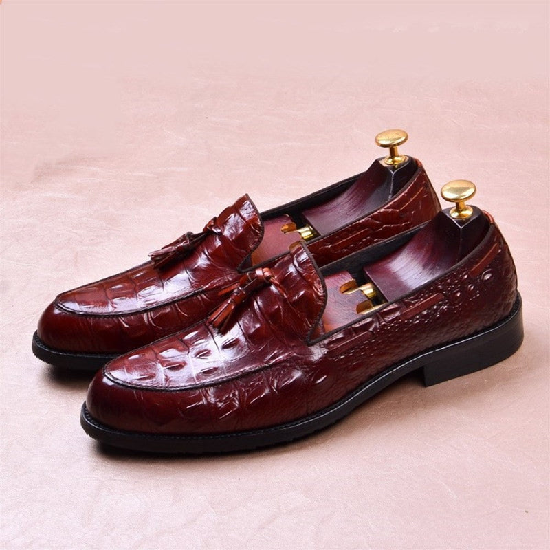 Burnished Crocodile Oxford for Men Formal Shoes Sl