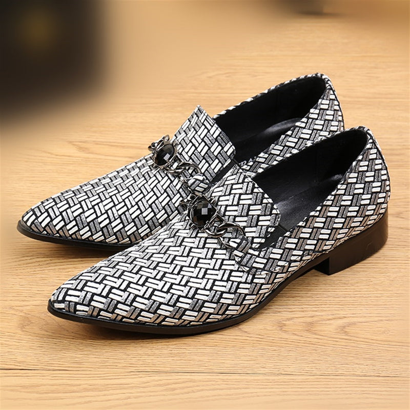 Dress Oxfords for Men Fashion Loafers Slip on Poin