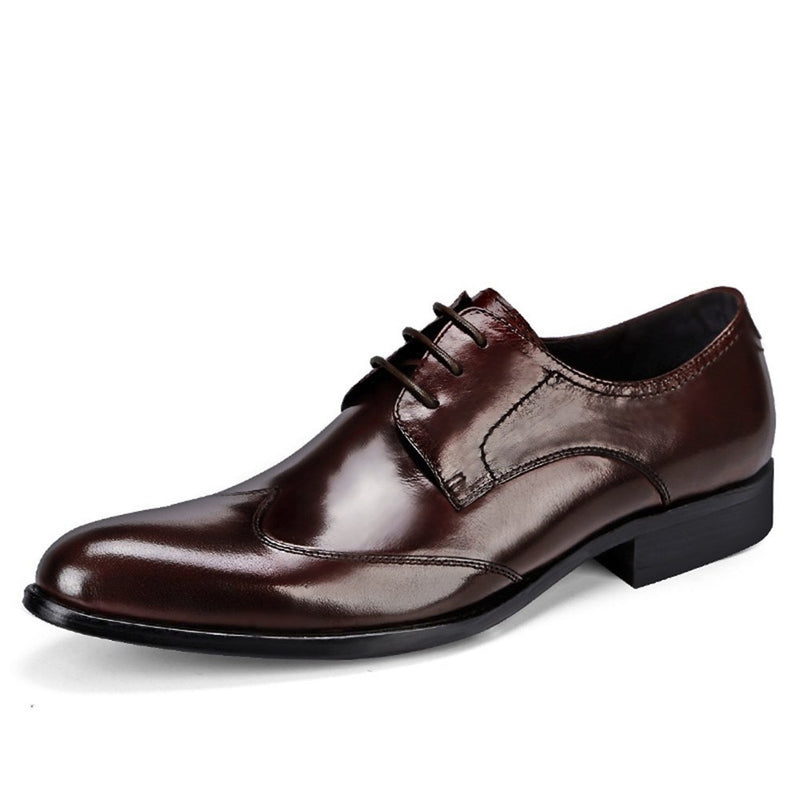 Lace Up Style Derby Shoes for Men Brogue Oxford Sh