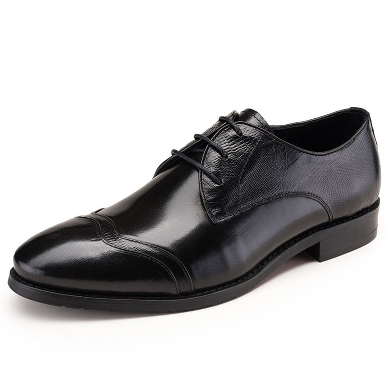 Hand-made Round Toe Brogue Oxford for Men Formal S