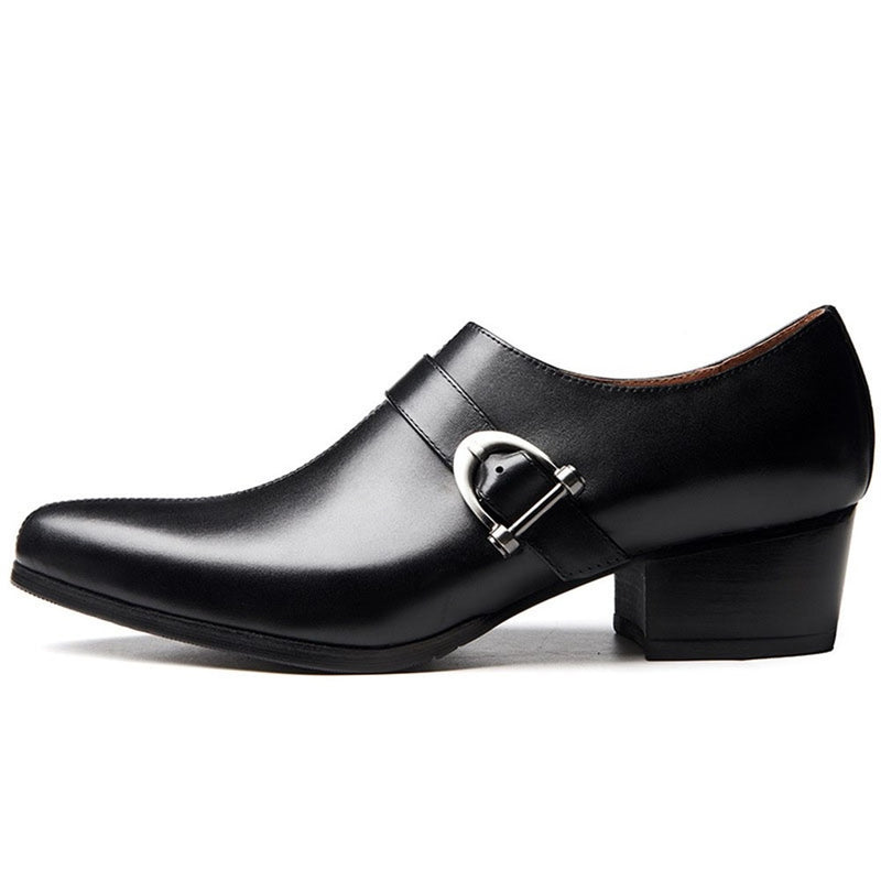 High Heel Oxford for Men Formal Loafer Shoes Premi