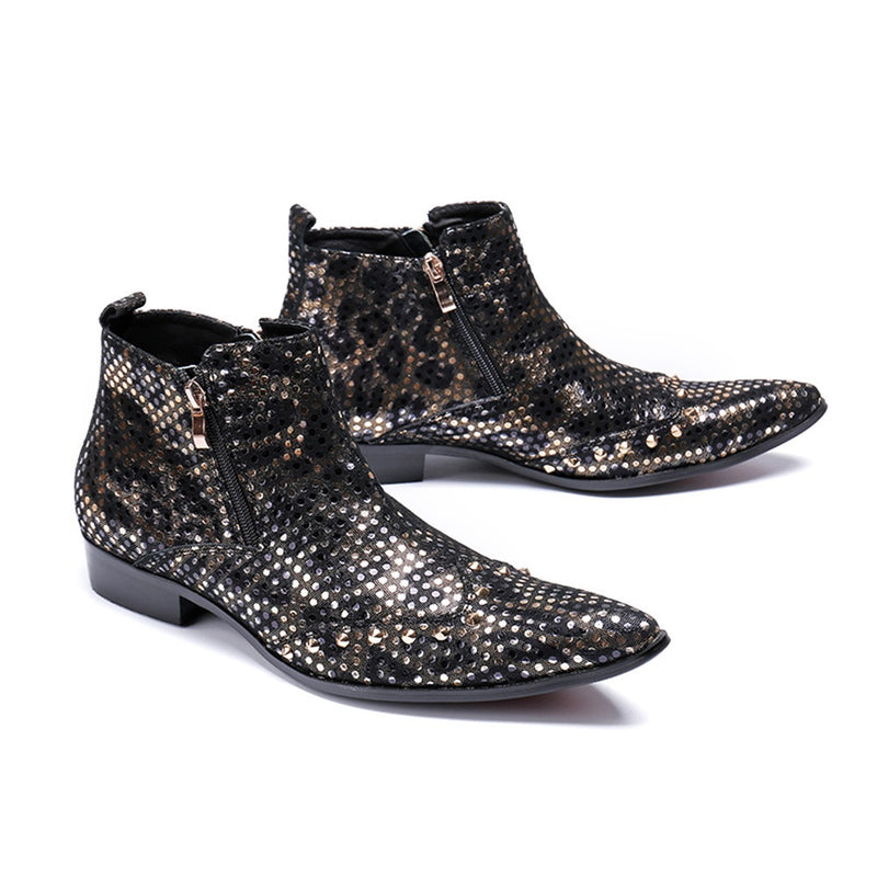 Men's Fashion Ankle Boot Casual High Quality Leath
