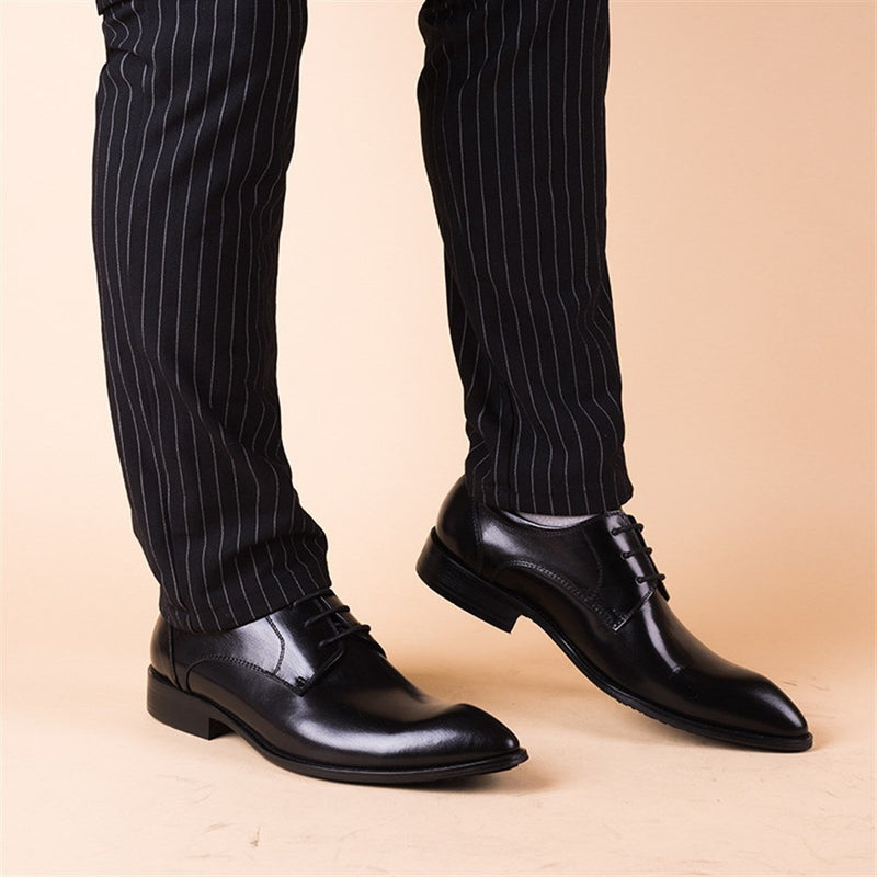 Burnished Business Oxford for Men Derby Shoe Lace 